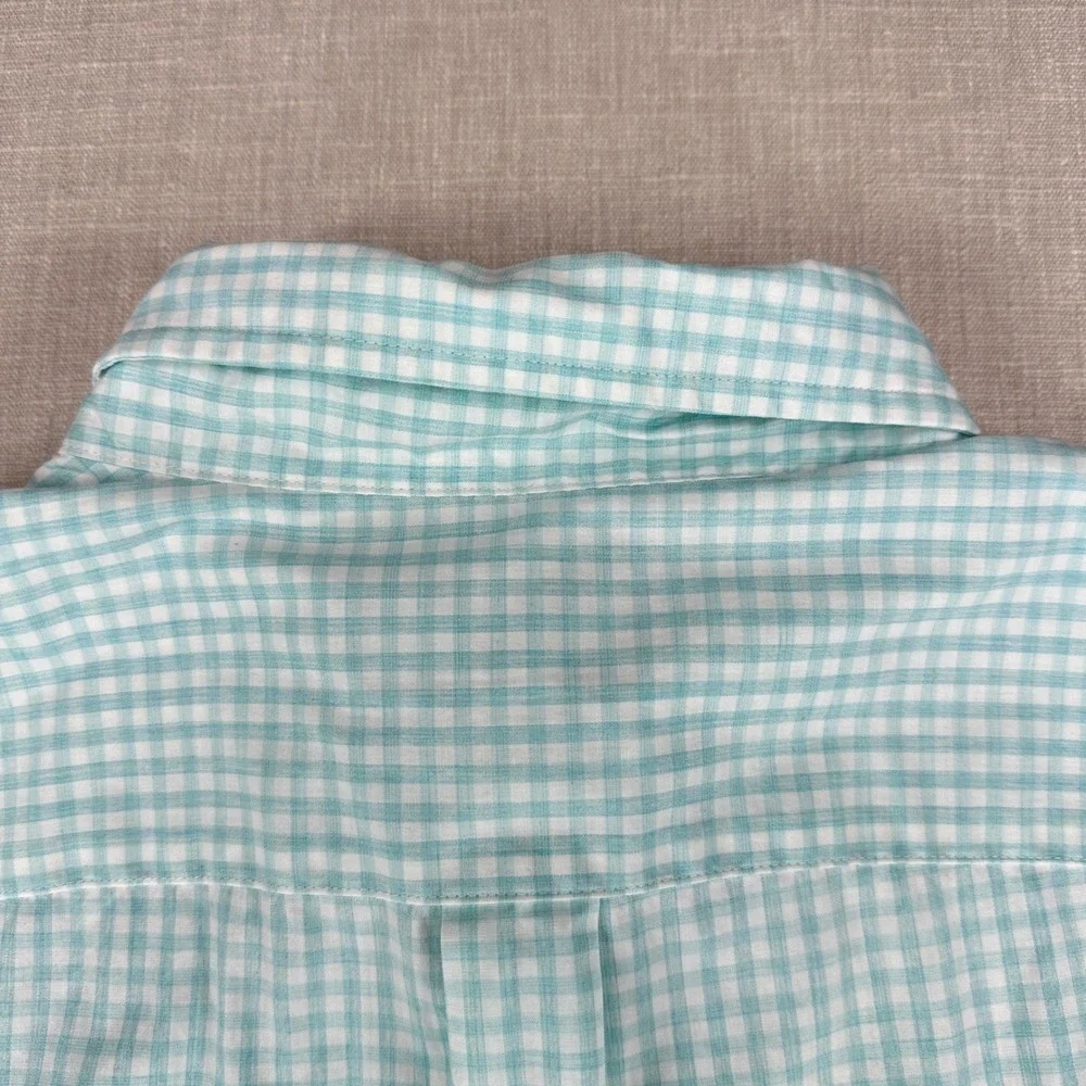 Vineyard Vines Tucker Shirt Mens M Blue Gingham Classic Fit Cotton Stretch - Picture 5 of 14